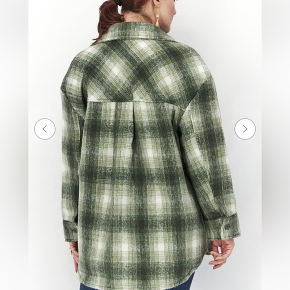 Green/grey shacket - Picture 1 of 3